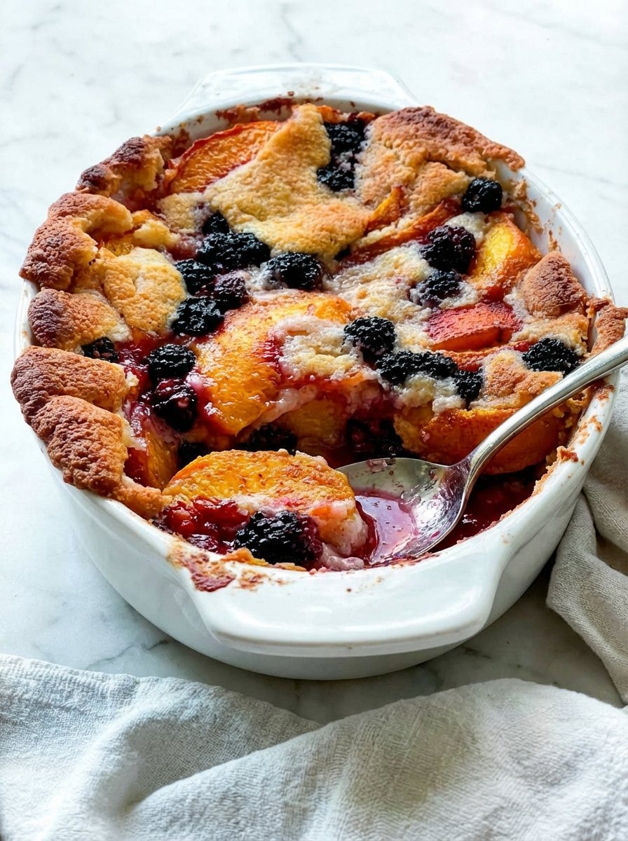 My Method for Grandma’s Blackberry Peach Cobbler