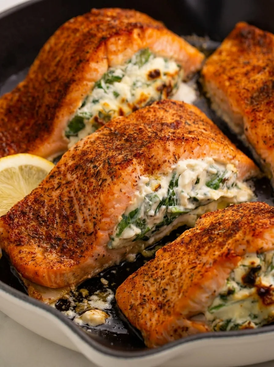 My Method for Perfect Baked Stuffed Salmon