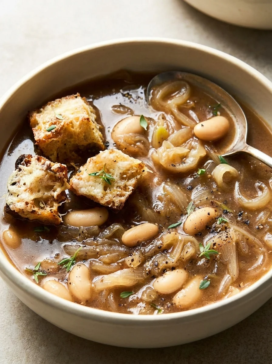 My Method for Perfect French Onion White Bean Soup