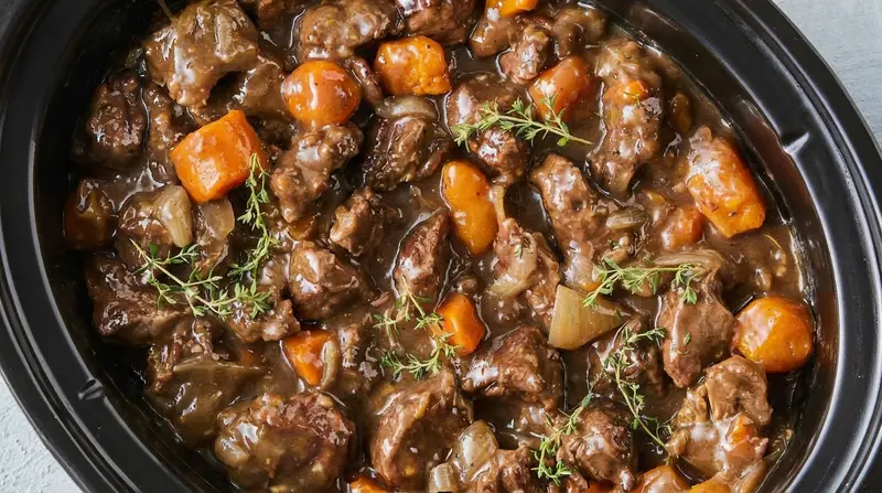 Slow cooker French onion beef