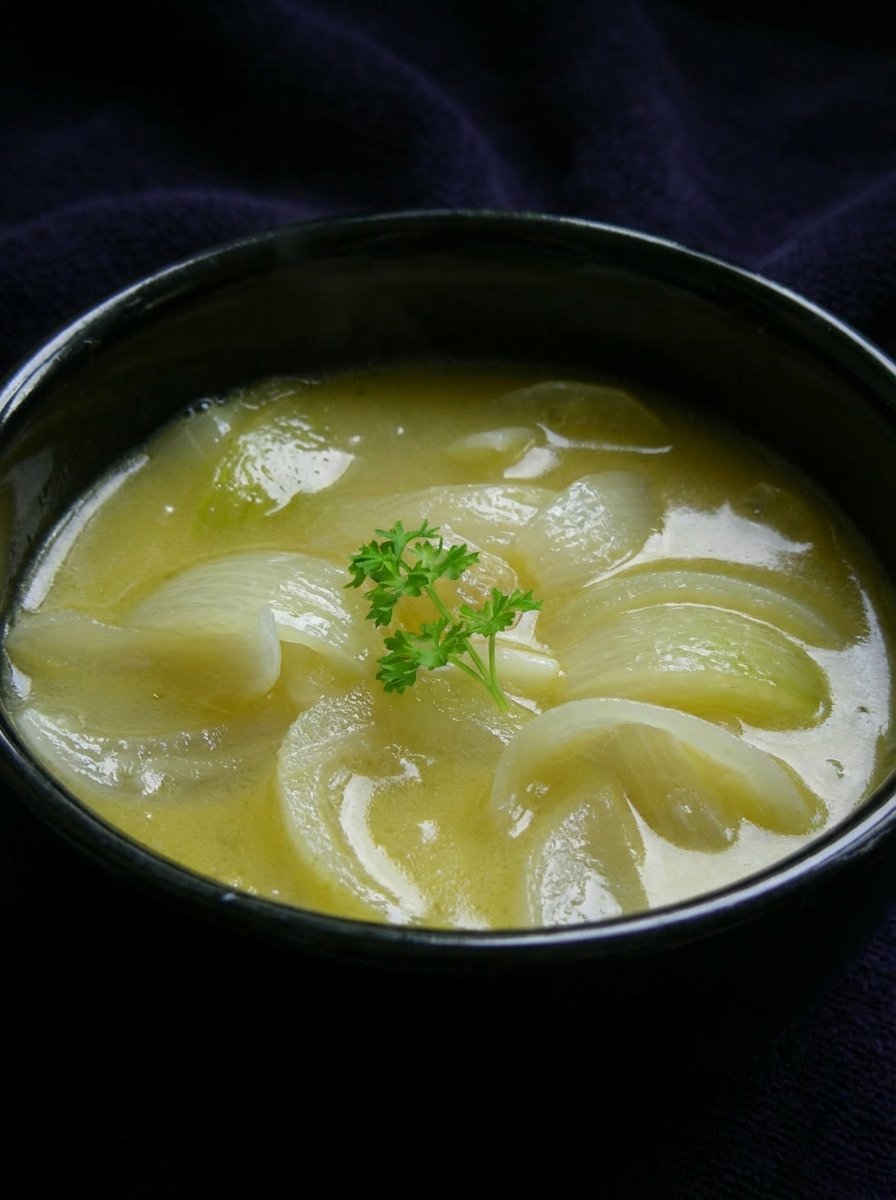 Step-by-Step Low-Fat Roasted Onion Garlic Soup Instructions