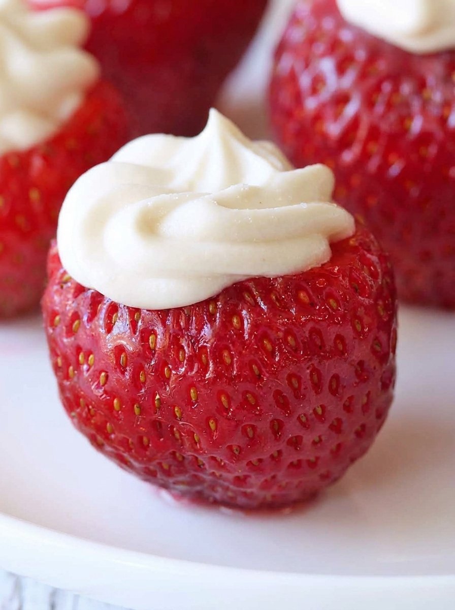 The Magic Behind This Cheesecake-Stuffed Strawberries